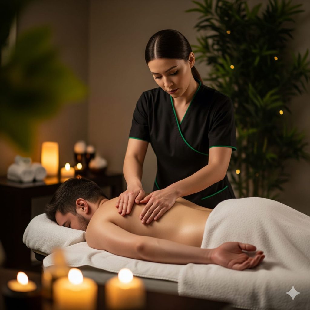 aroma hot oil massage
